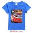 thumbnail image 3 of Camisetas de algodón para niños de Pixar Cars Lightning McQueen, camisetas casuales de dibujos animados para niños, camisetas para niños, niñas y adolescentes, 3 of 5