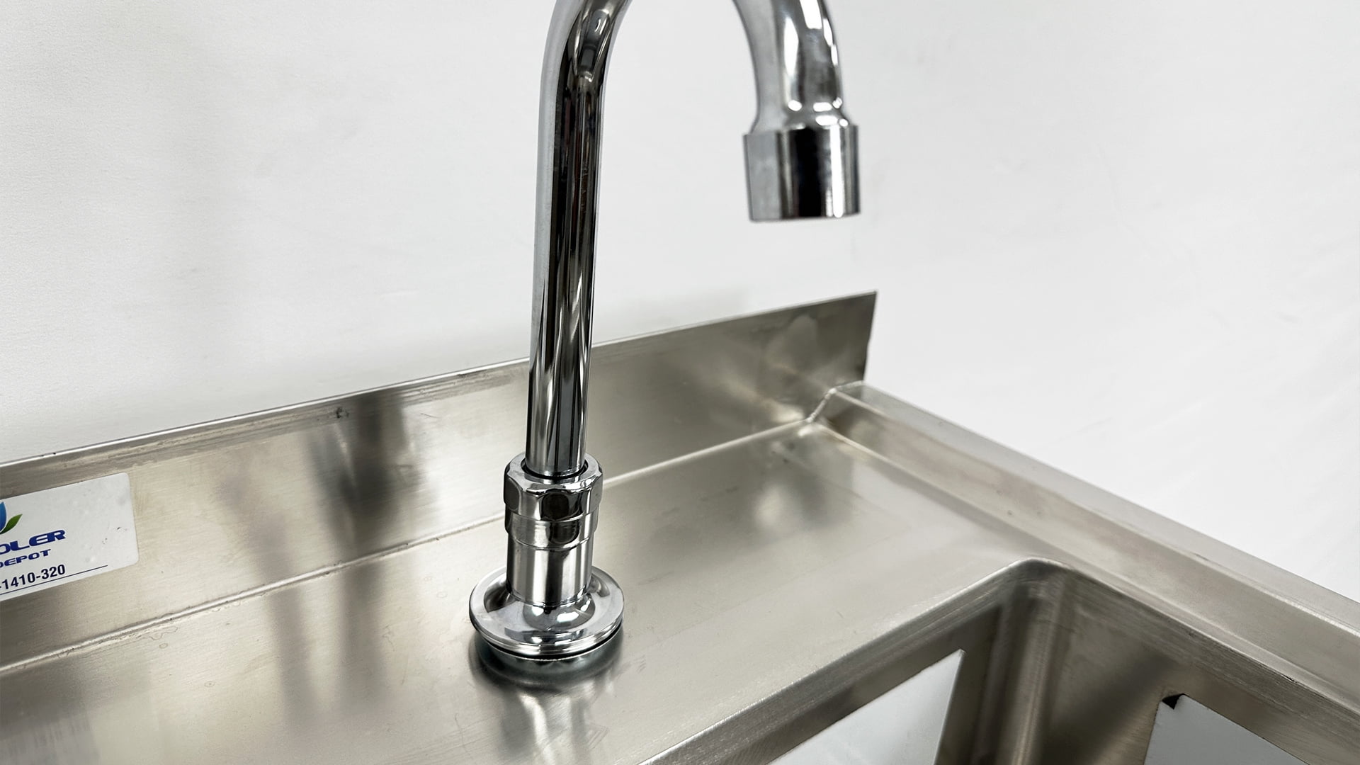 NSF 18''x17''x36'' 304 Stainless Steel Single Bowl Kitchen Sink with Faucet, Utility Sink for Outdoor, Bathroom, or Restaurant Use