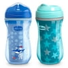 Chicco Insulated Rim Spout Trainer Cup 9oz Blue/Teal 12m+ (2pk)
