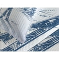thumbnail image 4 of Ambesonne Winter Quilted Bedspread Set 3 Pcs, Ski Sport Mountain View, King Size, Blue White, 4 of 5
