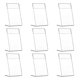 thumbnail image 1 of 9Pcs Acrylic Display Stand L-shape Slanted Sign Holders Desktop Paper Menu Holder, 1 of 5