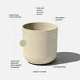 thumbnail image 4 of Veradek Mason Series Kona 15" Plastic-Stone Planter - Sand, 4 of 8