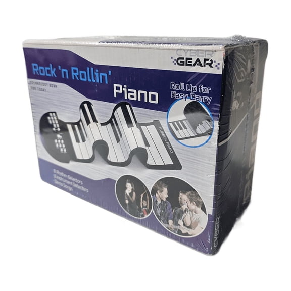 Cyber Gear Rock n' Rollin' Roll Up Piano Rubber 37 Key