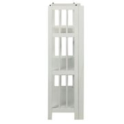 3-Shelf Folding Stackable Bookcase 27.5 Wide-White