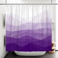 thumbnail image 2 of Tchckioa 72x84 Inch Gradient Purple Shower Curtain,Waterproof Hooks Bath Curtain Decor for Bathroom, 2 of 6