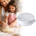 thumbnail image 7 of 1 Pc Multifunctional Microwave Oven Steamer with a Transparent Lid Microwave Vegetable Steamer Cookware Microwave Dish Kitchen Cooking Steamer for Cooking Dumpling, 10.43"x4.33", White, 7 of 7