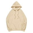 thumbnail image 5 of NMMUED Womens Hoodies Pullover, Fall Sweatshirts for Women, Hoodies for Women, Cute Hoodies, Fall Outfits for Women, Beige L, 5 of 9