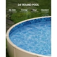 thumbnail image 2 of VEVOR Round Pool Liner 24ft Overlap Style Pool Liner 54in Wall Height Durable, 2 of 9