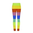 thumbnail image 4 of COSFO Rainbow Sweatpants Women Yellow High Waisted Casual Yoga Slim Leg Pants Skinny Workout Pants, 4 of 4