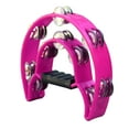 thumbnail image 1 of Musical Percussion Tambourine, Lightweight Sturdy Creativity And Imagination Inspiring Hand Tambourine Bell Handle Design Plastic  For Concert, 1 of 8