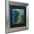 thumbnail image 2 of Trademark Fine Art "Vino Blu Two" Canvas Art by Color Bakery Black Matte, Silver Frame, 2 of 4