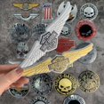 thumbnail image 2 of 1Pcs Pegatinas De Aluminio 3D Emblema Harley-Davidson LOGO compatible Motocicleta Pegatina Escape Moto Silenciador Para Dyna Street Bob Rider XL 883 Electra Glide Road King, 2 of 4