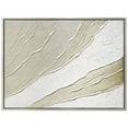 thumbnail image 4 of Metallic Waves Textured Hand Painted Framed Canvas Wall Art, 4 of 12