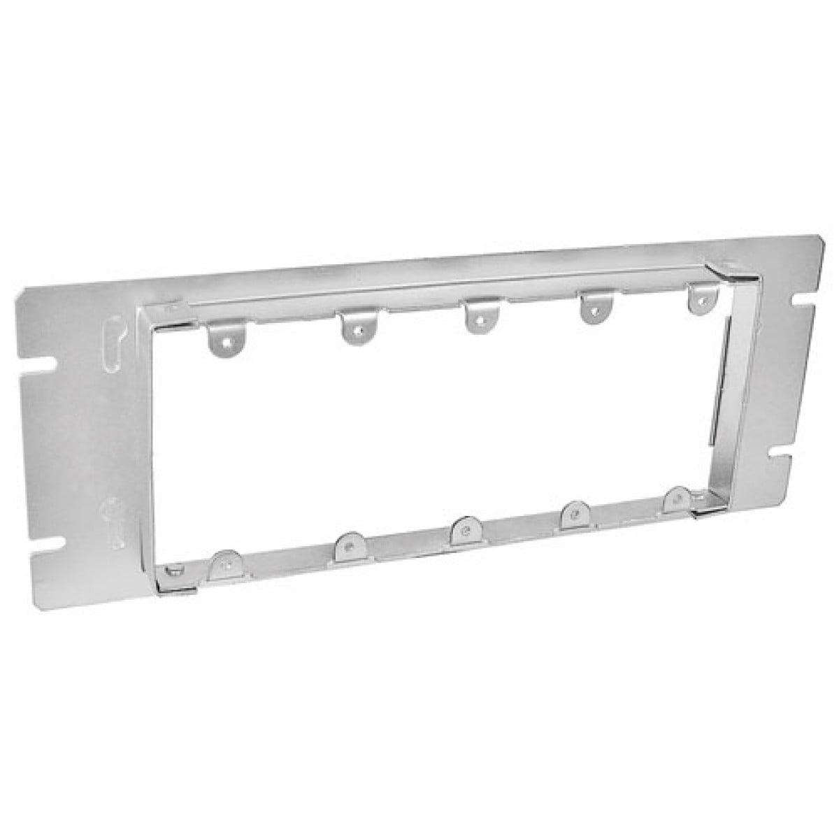 2 Pcs, Five Gang MultiGang Box Cover, Cover, 1/2 In. Raised, Zinc