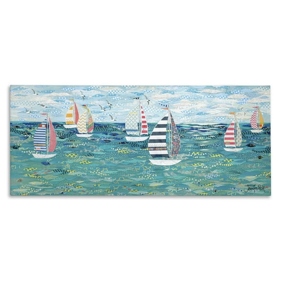 Stupell Industries Gone With The Wind Transportation Painting Wrapped Canvas Art Print Wall Art, 24 x 10