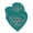 Teal Green, variant on Inkdotpot Pack Of 100 Happy Valentine's Day Valentine Favor Paper Tags Craft Real Gold Foil Hang Tags