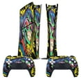 thumbnail image 2 of Psychedelic Zombie Skull Print PS5/PS5 Pro/PS5 Slim Digital Disc Skin Sticker For Console And Controller Skins, 2 of 7