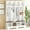 White, variant on Euroco Farmhouse 59"W Wide Hall Tree with 8 Hooks, Practical Entryway Bench with Open Compartments, 76.7"H Modern 3-in-1 Wooden Style Coat and Shoe Rack for Mudroom, Living Room, Green