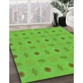 thumbnail image 3 of Ahgly Tapis d'Intérieur Lavable en Machine Carré Transitionnel Vert Émeraude, 4 Pieds Carré, 3 of 7