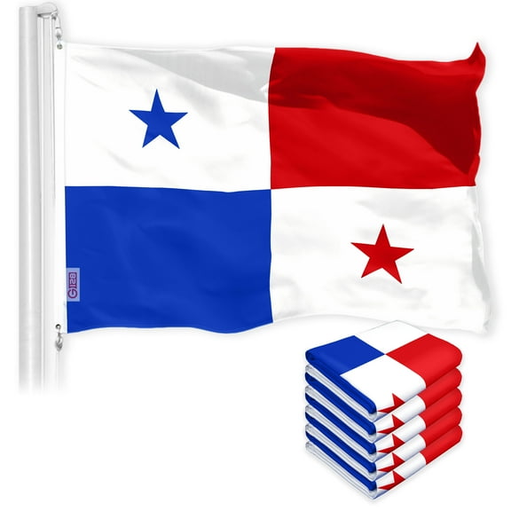 Panama Panamanian Flag 3x5FT 5-Pack 150D Printed Polyester By G128