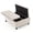 Beige, variant on PYY Large Square Storage Ottoman Coffee Table for Living Room, Upholstered Fabric Footrest Stool with Rubber Wood Legs and Spacious Hidden Compartment, Beige (35.4")