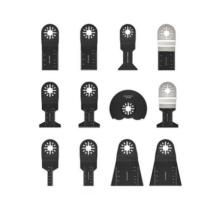 

12pcs Oscillating Saw Blades Kit Grinding Cutting Universal Multitool Set for Fein Multimaster