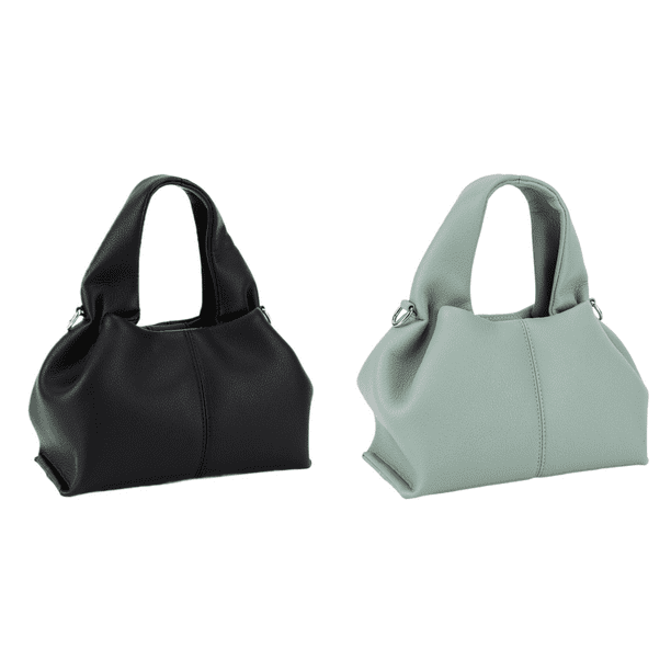 Bolso Nube Suave Cuero PU Mano Con Masa Hombro para Mujer ()