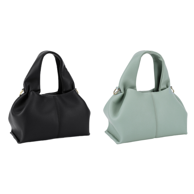 Bolso Nube Suave Cuero PU Mano Con Masa Hombro para Mujer ()
