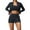 C-Black374, variant on DHFJKG 3 Piece Workout Sets For Women Yoga Sports Bra High Waisted Shorts Athletic Jacket Casual Running Fitness Yoga Wear Versatile Outfit