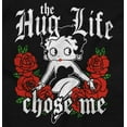 thumbnail image 2 of Betty Boop Hug Life Chose Me Roses Women Plus Size Graphic Tee Tees Brisco Brands 2X, 2 of 5