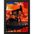 thumbnail image 2 of Stephen Chambers 11x14 Black Modern Wood Framed Wall Art Titled - Pumpjack Orange, 2 of 6