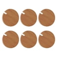 thumbnail image 1 of 6pcs Natural Bamboo Mug Lid Wood Cup Lid Drink Cup Lid Coffee Ceramic Mug Cover, 1 of 7