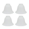 thumbnail image 1 of Aspen Creative 23023-4 Transitional Style 4 Pack Replacement Glass Shade, 2 1/4" x 4 1/2" x 6", Frosted, 1 of 1