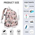 thumbnail image 6 of Dachshund and Flower Backpack for School,Cute School Bag,Schoolbag with Adjustable Shoulder Straps & Padded Back,13.4"x11"x4.7", 6 of 6