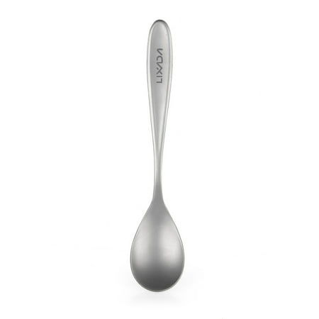 

Lixada Titanium Spoon Lightweight Dinner Spoon Table Spoon for Home Outdoor Picnic Camping Hiking Traveling