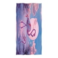 thumbnail image 3 of Ryvnso Flamingo with Moon Oversized Beach Towel Microfiber Bath Blankets Swimming Fitness 37" x 74", 3 of 5