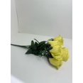 thumbnail image 3 of 7 Heads Yellow Artificial Closed Rose Bush (12 Bushes), 3 of 3