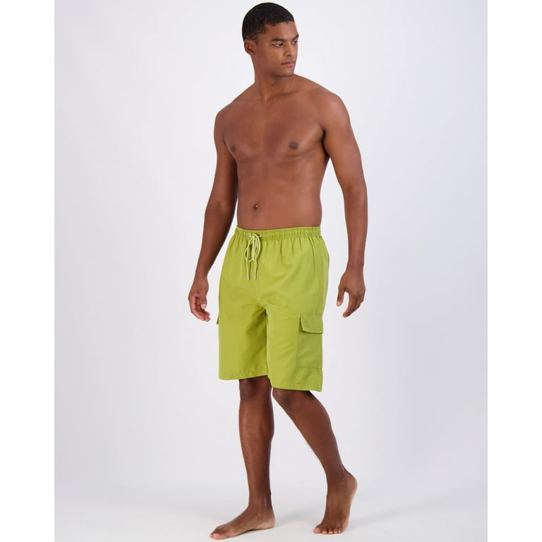 Mens swim trunks with cargo pockets on sale