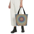 thumbnail image 5 of Sikiie Round Mandala Shoulder Bag Casual Hobo Crossbody Tote Bag for Women and Men Large Purse Messenger Bag Travel Work, 5 of 6