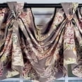 thumbnail image 4 of RLF Home Modern Design Monte Cristo Victory Swag 3-Scoop Window Valance 50" x 25" Gray, 4 of 4