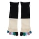 thumbnail image 1 of Calcetines con cinco dedos para mujer Calcetines con punta tubo a media pantorril - Colores Negro Macarena Calcetines Five Fingers, 1 of 8
