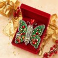 thumbnail image 3 of Christmas Money Gift Ornament, Plastic Butterfly Design D Cash Gift Holder, with Hanging Ribbon for Christmas Gift Exchange and Stocking Stuffer, 3 of 5