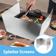 thumbnail image 3 of ELAYARD Stove Backsplash Kitchen Protective Plate Silver Stainless Steel Oil Splash Shield 1Pcs, 3 of 8