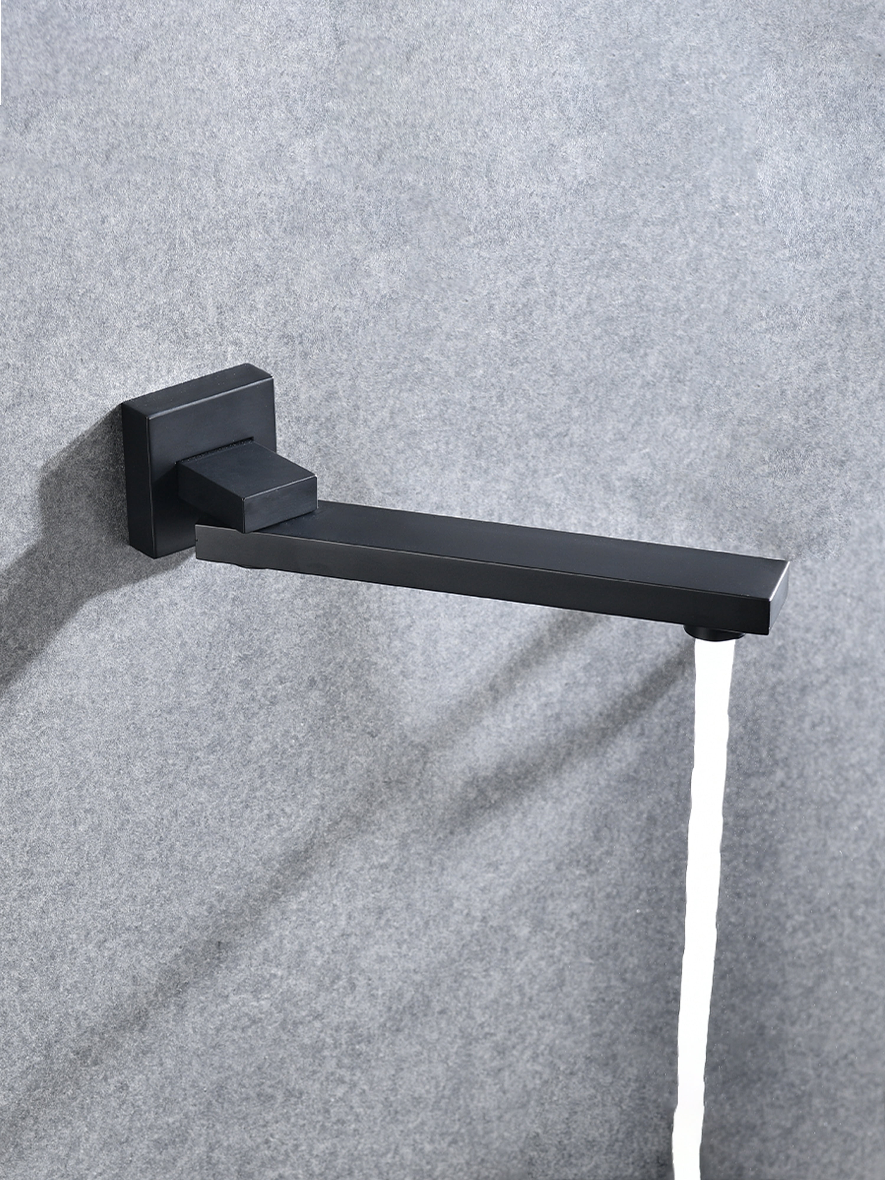 Shower System with Tub Spout, 12 inch Shower Head Shower Set for Bathroom, Matte Black
