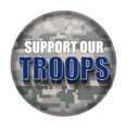 thumbnail image 1 of Beistle BT042 2 in. Support Our Troops Button, Multi Color, 1 of 1