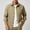 Khaki, variant on Men's Button Down Shirts Casual Lapel Collar Button Down Shacket Confy Breathable Untucked Shirts