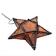 thumbnail image 1 of Portavelas de Hierro Estrella de Portavelas Estrella Naranja Velas de Té Velas Farol de Estrella Mini Farolillos Amarillos, 1 of 5