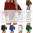 thumbnail image 2 of Maplenight Womens Crew Neck Sweatshirt Ruffle Cuff Long Sleeve Tops Regular Fit Casual Pullover Sweatshirts, 2 of 5