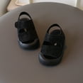 thumbnail image 6 of Gubotare Baby Sandals Baby Boys Girls Sandals Non Slip Soft Sole Outdoor Athletic Shoes Toddler First Walker Crib Summer Shoes Size 4.5 (Black,Toddler 4.5), 6 of 7