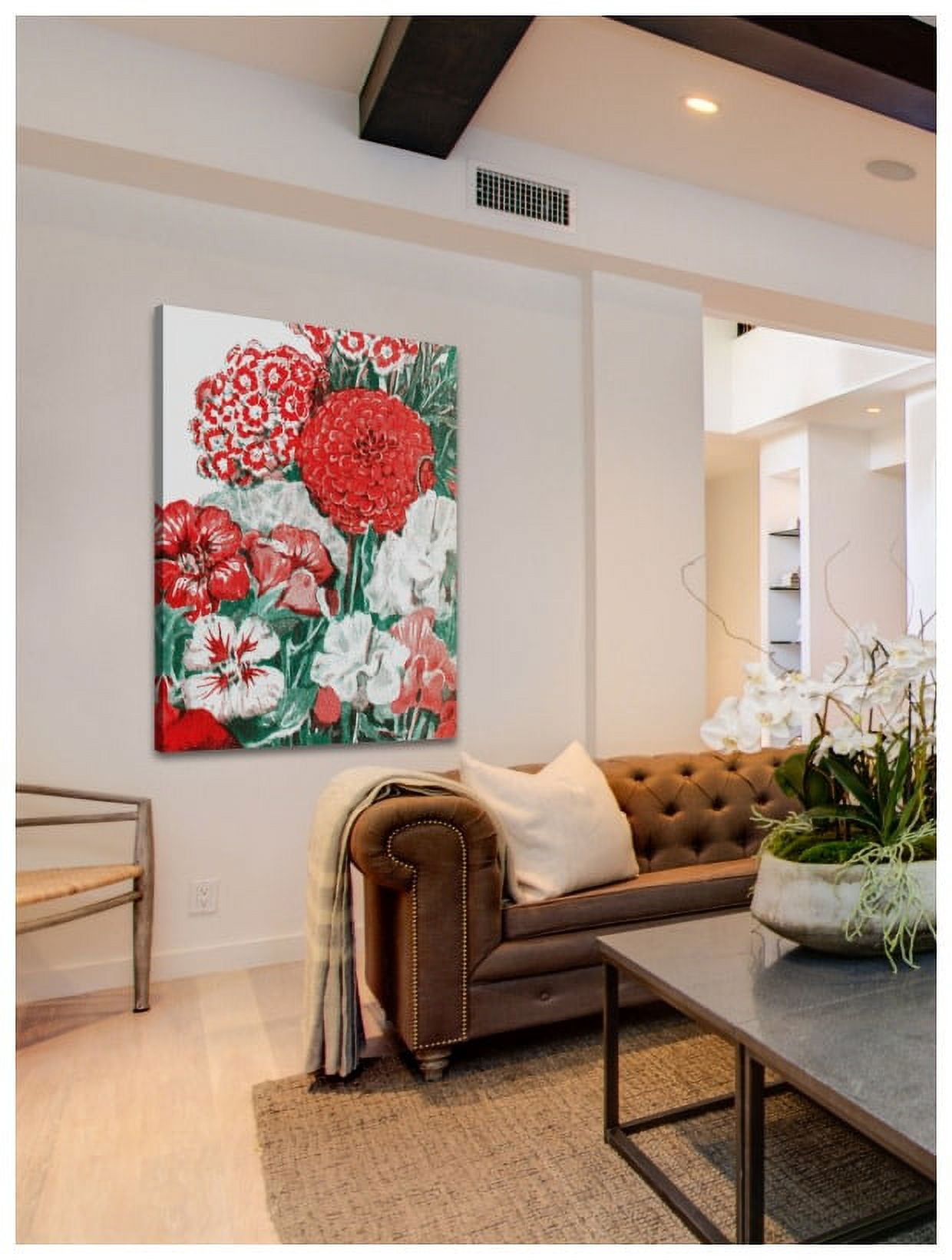 Marmont Hill "Seeds Flowers 1" Painting Print on Canvas